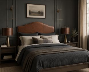 Florence Genuine Leather Headboard