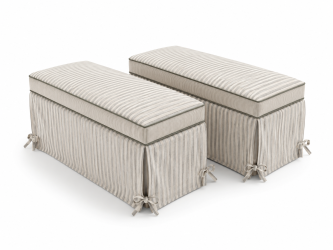 bed end bench skirted